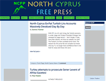 Tablet Screenshot of northcyprusfreepress.com